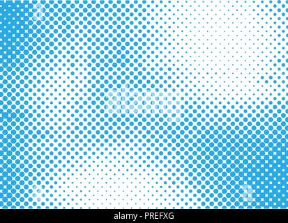 Blue halftone background for design. Vector illustration. Stock Vector