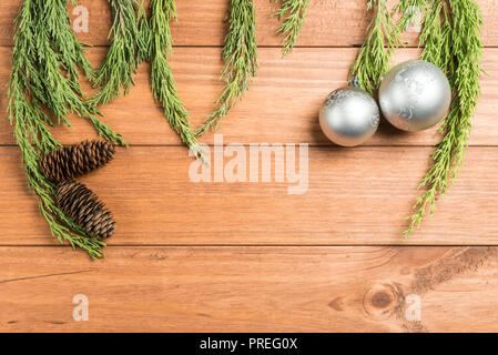 Cone pine, golden bells decorations, red and orange christmas tree ball on  white Stock Photo - Alamy