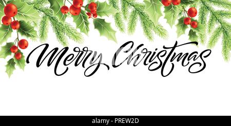 Merry Christmas and Happy New Year banner design Stock Vector