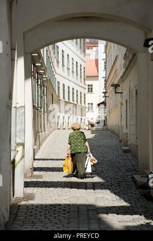 Wien, Blutgasse - Vienna, Blutgasse Stock Photo