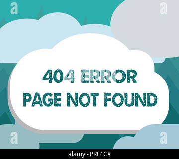 Conceptual hand writing showing 404 Error Page Not Found. Business photo showcasing Webpage on Server has been Removed or Moved. Stock Photo