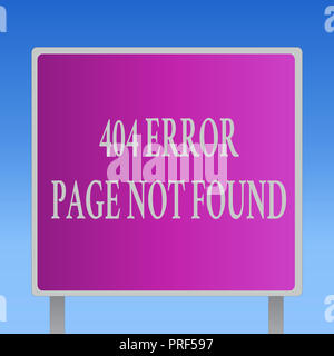 Conceptual hand writing showing 404 Error Page Not Found. Business photo text Webpage on Server has been Removed or Moved. Stock Photo