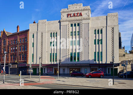 Grade II listed Plaza cinema and variety theatre in Stockport