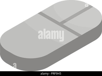 Computer mouse icon, isometric style Stock Vector