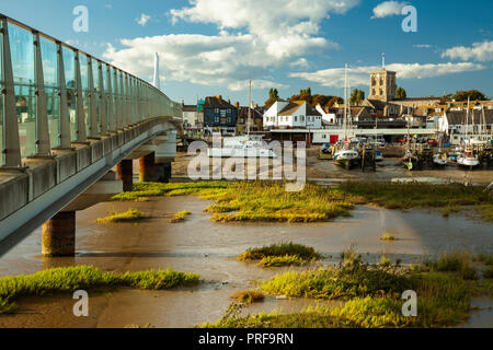 Autumn afternoon on river Adur in Shoreham-by-Sea, West Sussex, England. Stock Photo