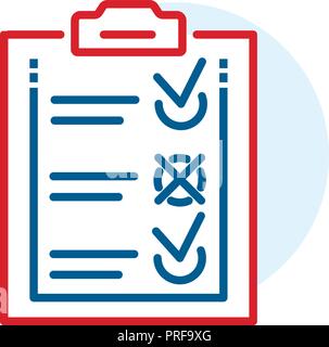 Delivery check list icon, outline style Stock Vector