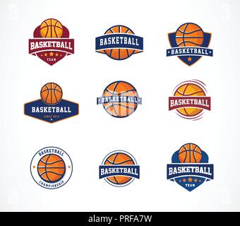 Brooklyn basketball college team logo or banner Vector Image