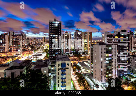 Skyline Buildings in Boa Viagem Beach, Recife, Pernambuco, Brazil Stock Photo