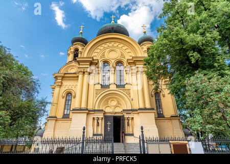 The Metropolitan Cathedral of the Holy and Equal-to-the-Apostles Mary Magdalene. Polish Orthodox cathedral serving the needs of a community of Russian Stock Photo