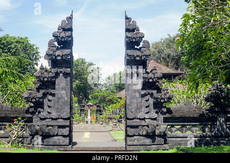 Pura Goa Lawah Temple. Bat cave in Bali, Indonesia Stock Photo