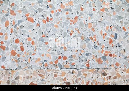 terrazzo floor texture, polished stone pattern wall and beautiful color surface marble for background image horizontal Stock Photo