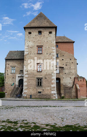 Simontornya, Hungary - APRIL 26, 2018: View to medieval castle of Simontornya city, Hungary, Stock Photo