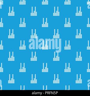 Equalizer pattern vector seamless blue Stock Vector