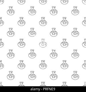 Chemical bug pattern vector seamless Stock Vector