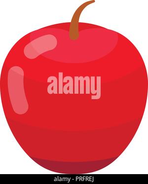 Red apple icon, isometric style Stock Vector
