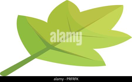 Viburnum green tree leaf icon, isometric style Stock Vector