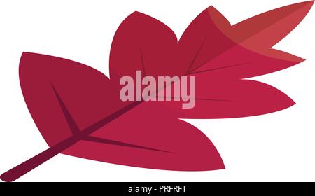 Viburnum red tree leaf icon, isometric style Stock Vector