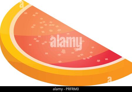 Jelly orange icon, isometric style Stock Vector