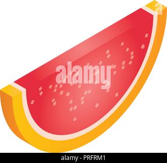 Orange jelly candy icon, isometric style Stock Vector