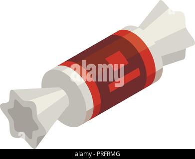 Bonbon icon, isometric style Stock Vector