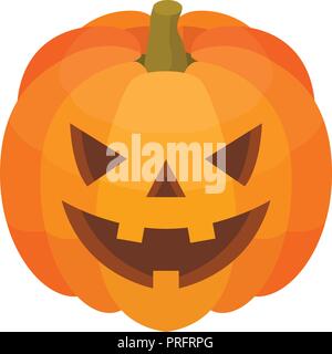 Halloween pumpkin icon, isometric style Stock Vector
