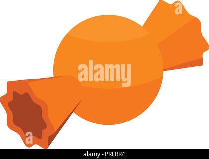 Orange bonbon icon, isometric style Stock Vector