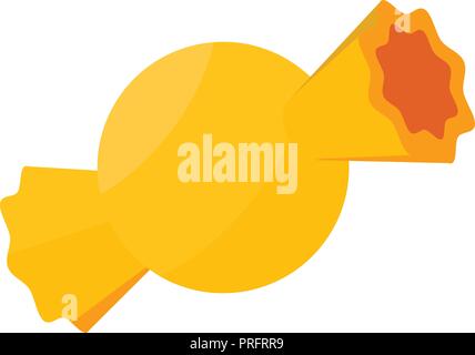 Yellow bonbon icon, isometric style Stock Vector