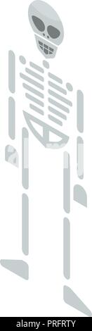 Skeleton icon, isometric style Stock Vector