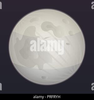 Space moon icon, isometric style Stock Vector