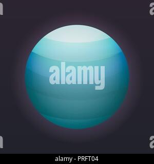 Uranus planet icon, isometric style Stock Vector