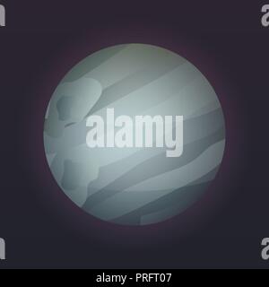 Pluto planet icon, isometric style Stock Vector