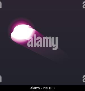 Space comet icon, isometric style Stock Vector