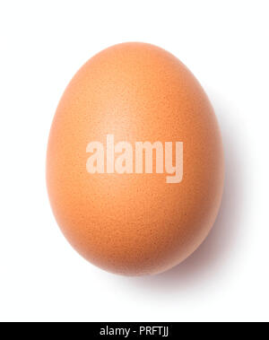 single chicken egg isolated on white background Stock Photo