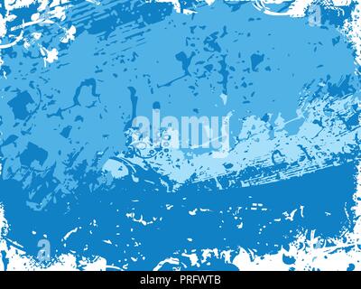 Background with blue grunge texture. Vector illustration. Stock Vector