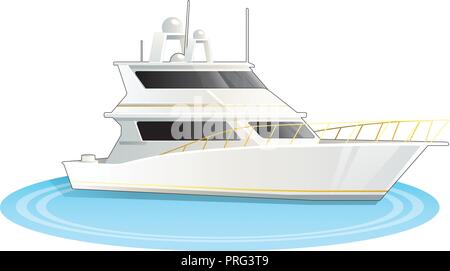 Stock Vector illustration of cruise ship isolated Stock Vector