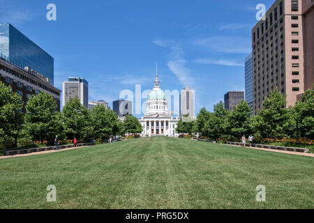 The Old Courthouse, Downtown St. Louis, Missouri, USA Stock Photo