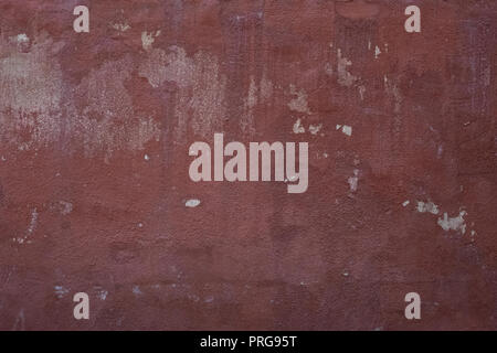 red wall background with white hides Stock Photo