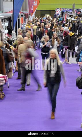 Birmingham, UK. 3rd October, 2018. The shopping mall. Horse of the year show (HOYS). National Exhibition Centre (NEC). Birmingham. UK. 03/10/2018. Credit: Sport In Pictures/Alamy Live News Stock Photo