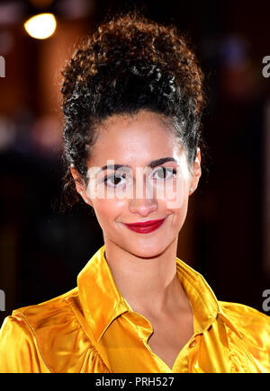 Ines Melab attending the world premiere of The Romanoffs at The Curzon Mayfair in London. Stock Photo