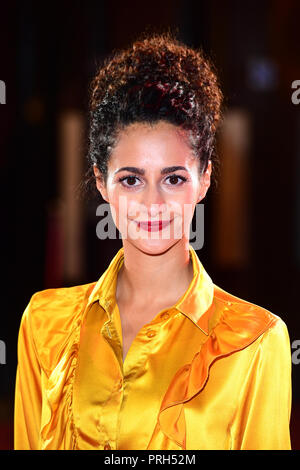 Ines Melab attending the world premiere of The Romanoffs at The Curzon Mayfair in London. Stock Photo