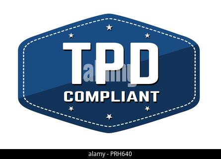 TDP (Tobacco Products Directive) compliant label or sticker on white  background, vector illustration Stock Vector Image & Art