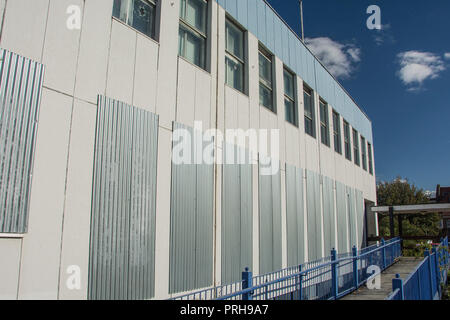 Redevelopment plans for the former Brentford Police station, The Half Acre, Brentford, London, TW8, UK Stock Photo