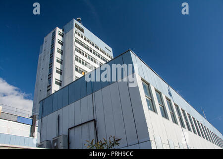 Redevelopment plans for the former Brentford Police station, The Half Acre, Brentford, London, TW8, UK Stock Photo