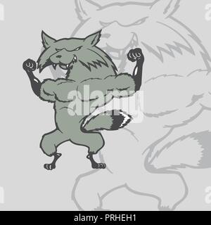 Weasel cartoon character. cartoon character Vector Illustration. Stock Vector