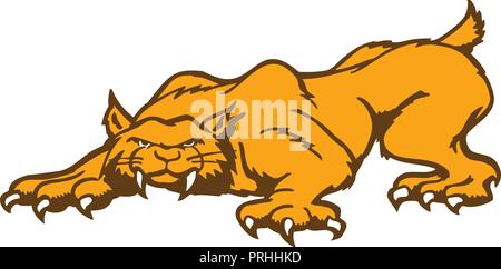 Tiger cartoon character. Vector Illustration. Stock Vector