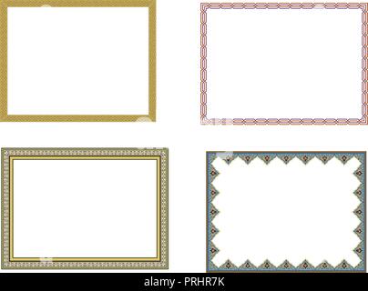 square elegant frame.. Vector Illustration. Stock Vector