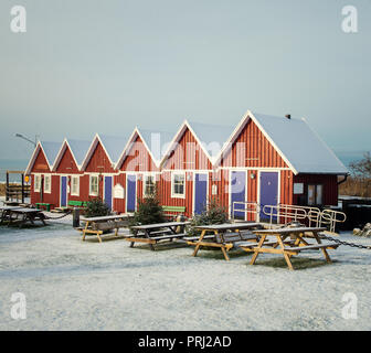 red house in Sweden Stock Photo