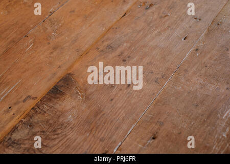 wood table detail, vintage wooden table texture Stock Photo