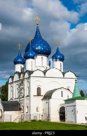 Russian orthodox church, Nativity of the virgin cathedral, Unesco world heritage sight, Suzdal, Russia Stock Photo