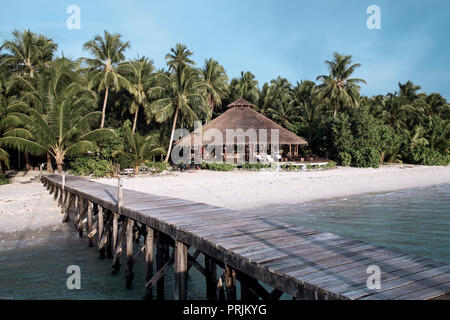 Aloita surf resort in the Mentawai Islands, Sumatra, Indonesia Stock Photo